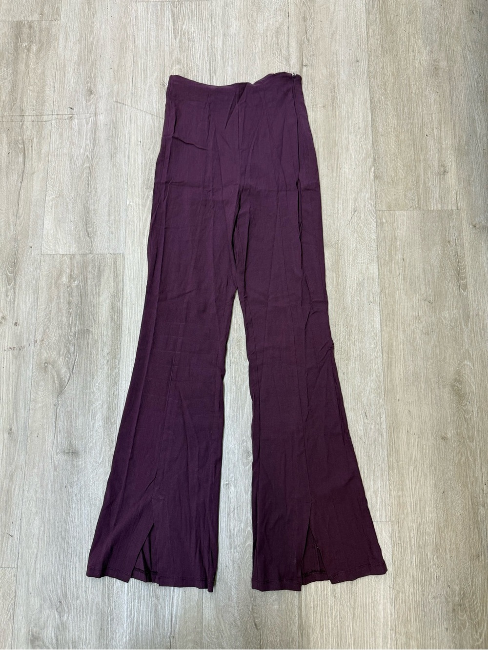 FREE PEOPLE High-Waisted Split Flare Stretch Pants Women's XS